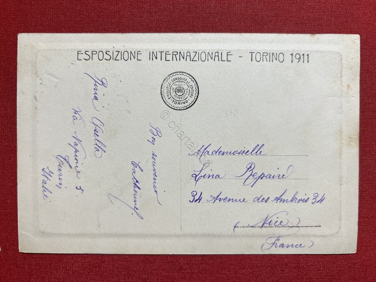Cartolina - Torino - Esposizione 1911 - Padiglione Strumenti Musicali