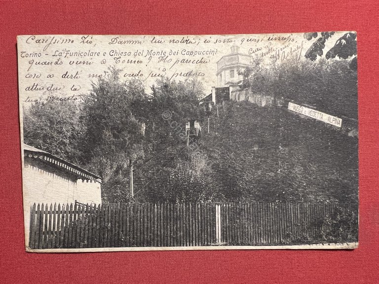Cartolina - Torino - La Funicolare e Chiesa del Monte …