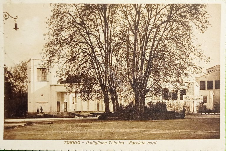 Cartolina - Torino - Padiglione Chimica - Facciata Nord - …