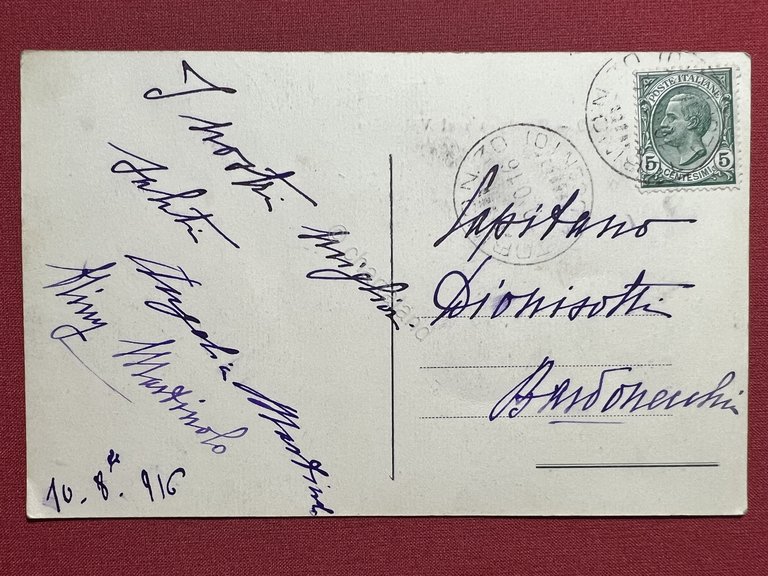 Cartolina - Torino - Passeggiata al Valentino - 1916