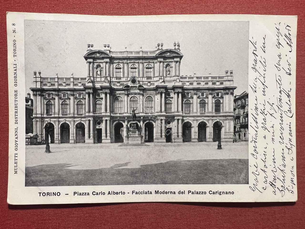 Cartolina - Torino - Piazza Carlo Alberto - Facciata Moderna …
