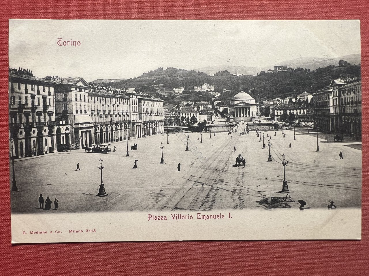 Cartolina - Torino - Piazza Vittorio Emanuele I - 1900 …