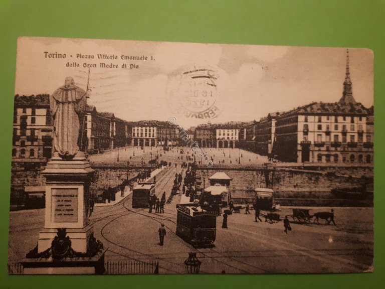 Cartolina - Torino - Piazza Vittorio Emanuele I dalla Gran …