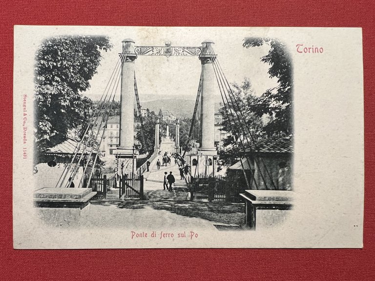 Cartolina - Torino - Ponte di Ferro sul Po - …