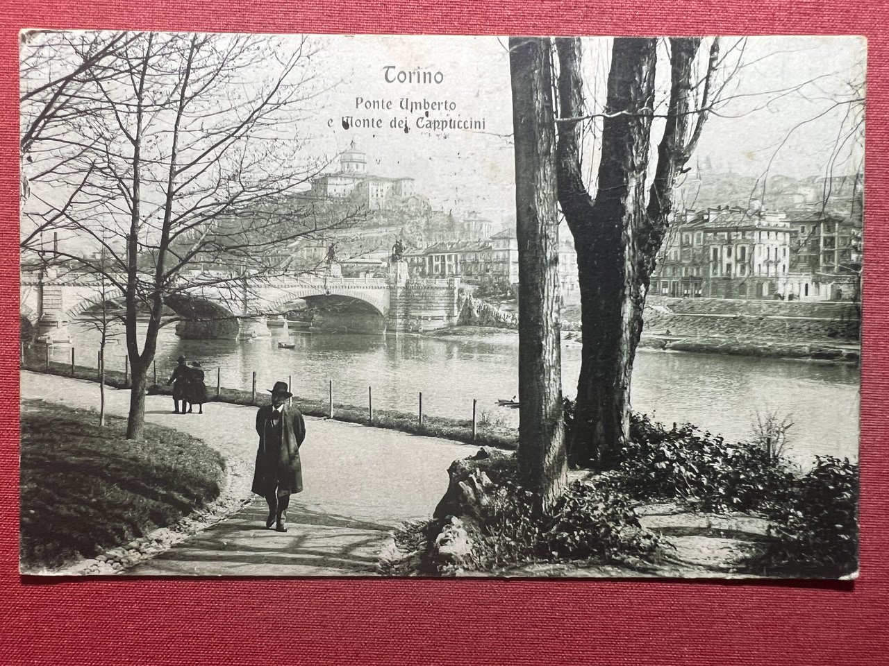 Cartolina - Torino - Ponte Umberto e Monte dei Cappuccini …