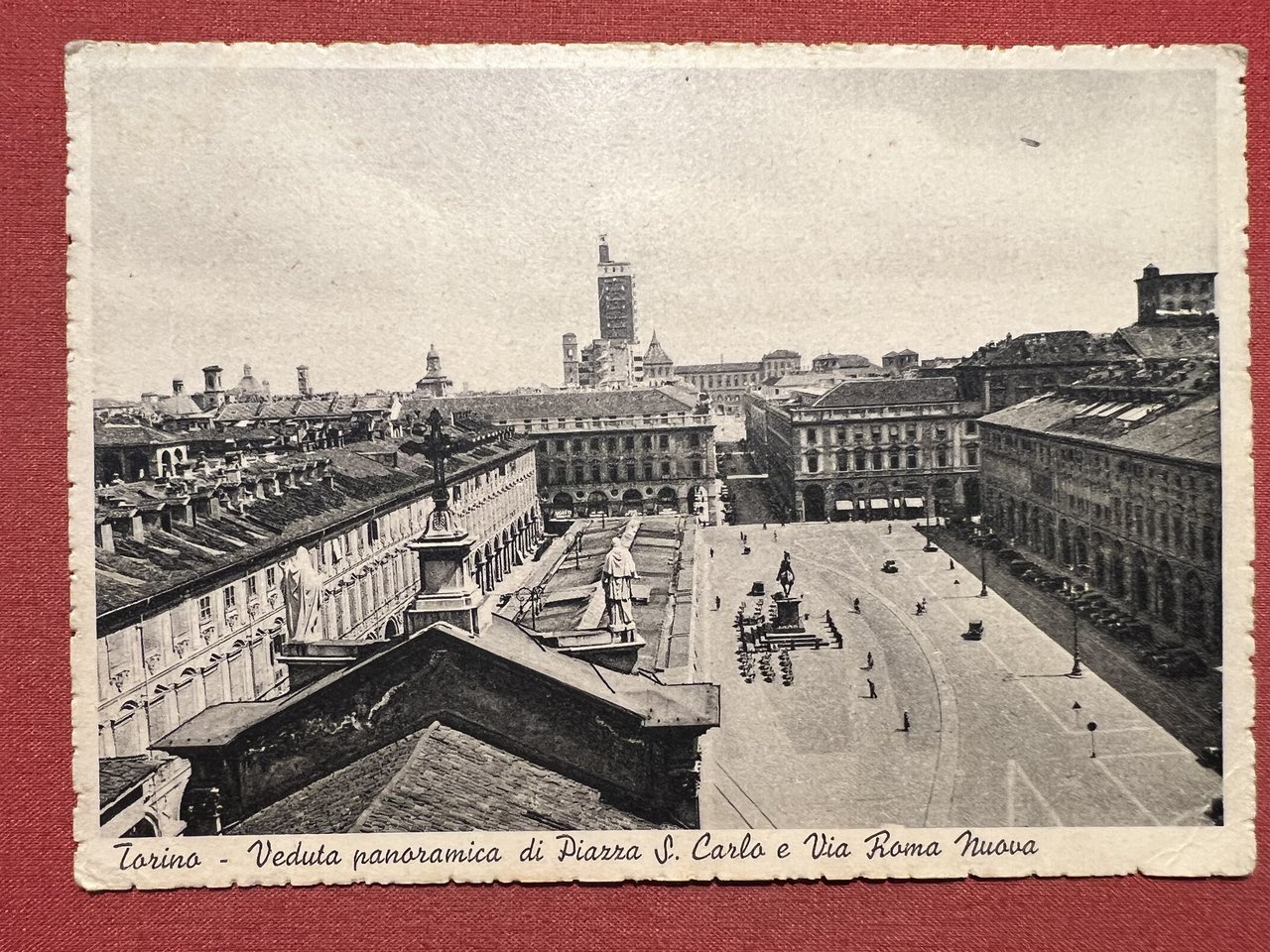 Cartolina - Torino - Veduta Panoramica di Piazza S. Carlo …