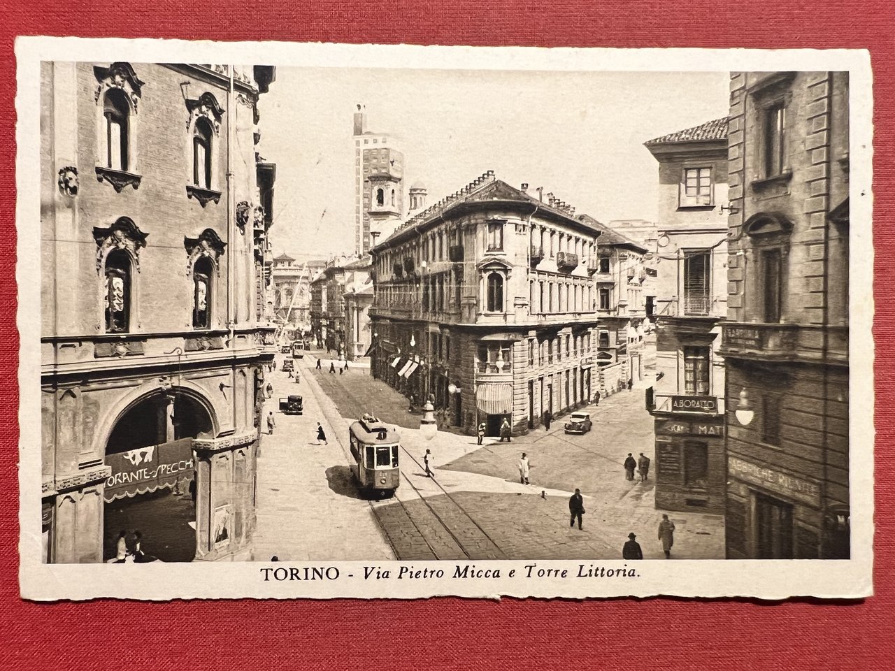 Cartolina - Torino - Via Pietro Micca e Torre Littoria …