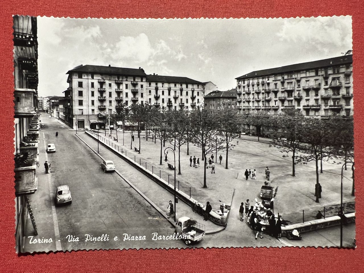 Cartolina - Torino - Via Pinelli e Piazza Barcellona - …