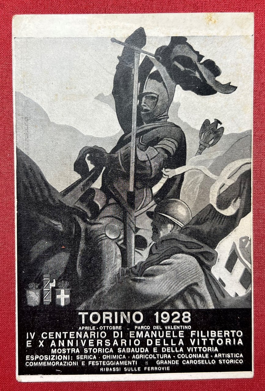 Cartolina - Torino 1928 - IV Centenario di Emanuele Filiberto …