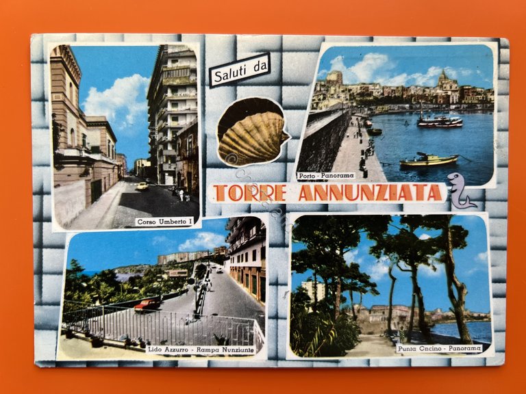 Cartolina - Torre Annunziata ( Napoli ) - Vedute diverse …