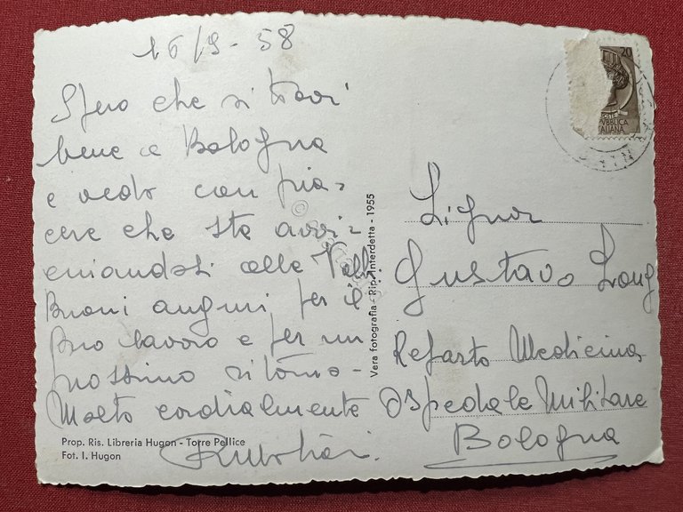 Cartolina - Torre Pellice ( Torino ) - Ospedale Valdese …