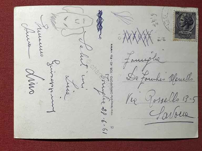 Cartolina - Torriglia - Panorama e Castello Freschi - Stazione …