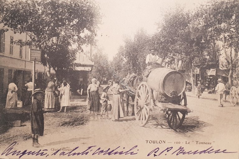 Cartolina - Toulon - Le Tonneau - 1902