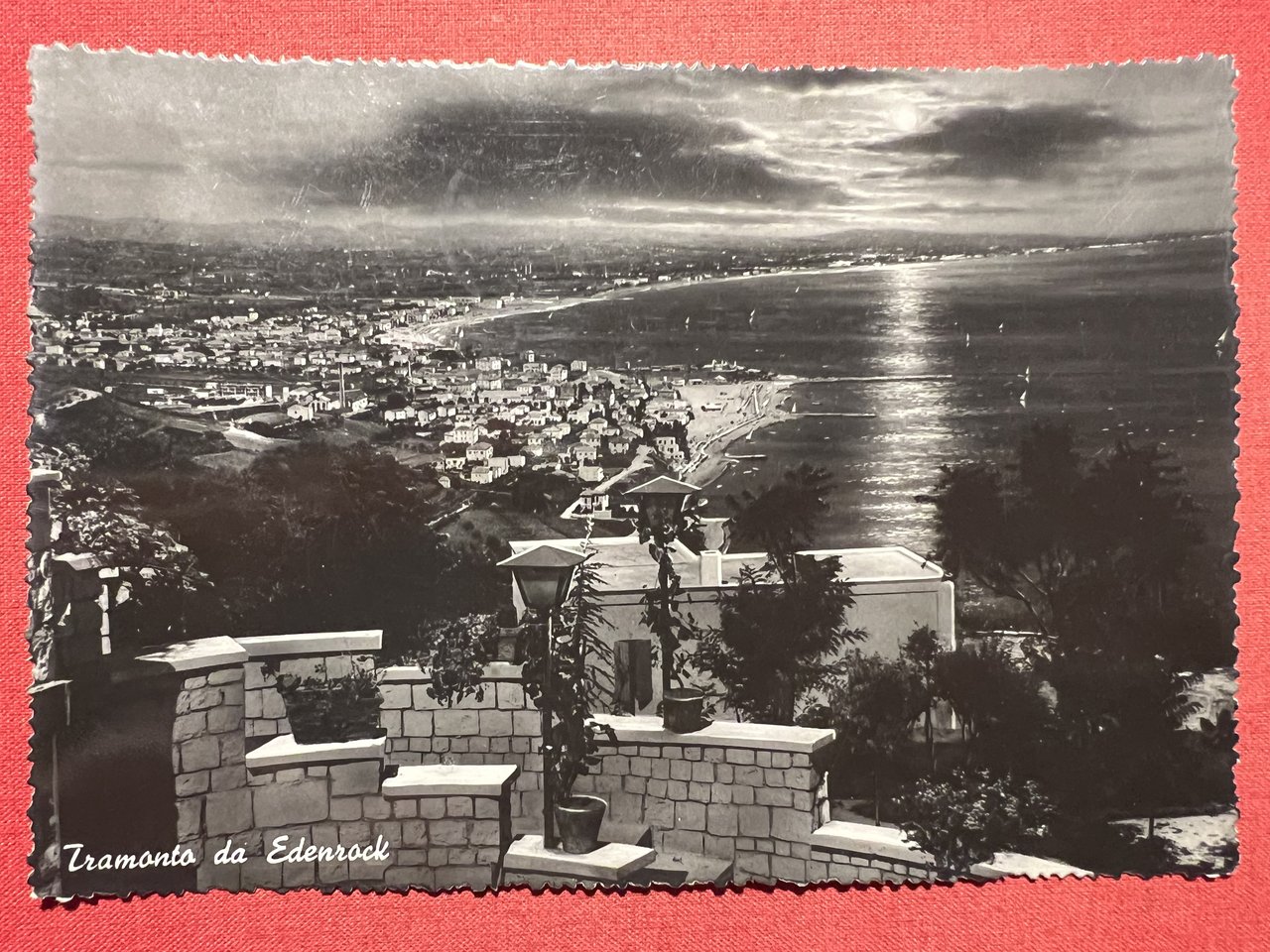 Cartolina - Tramonto da Edenrock (Gabicce ) - 1955