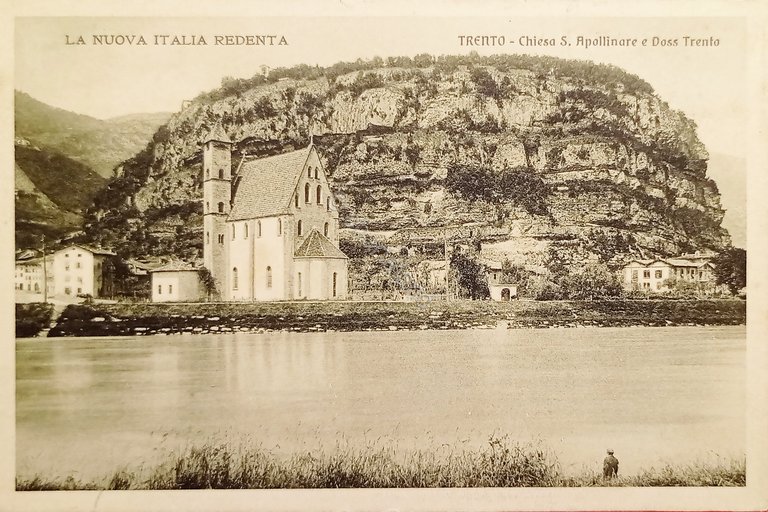 Cartolina - Trento - Chiesa S. Apollinare e Doss Trento …