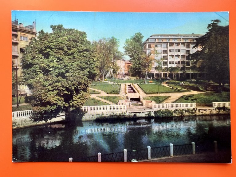 Cartolina - Treviso - Giardini Avogadro - 1969