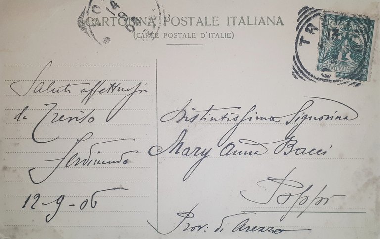 Cartolina - Treviso - Palazzo dei Trecento - 1906