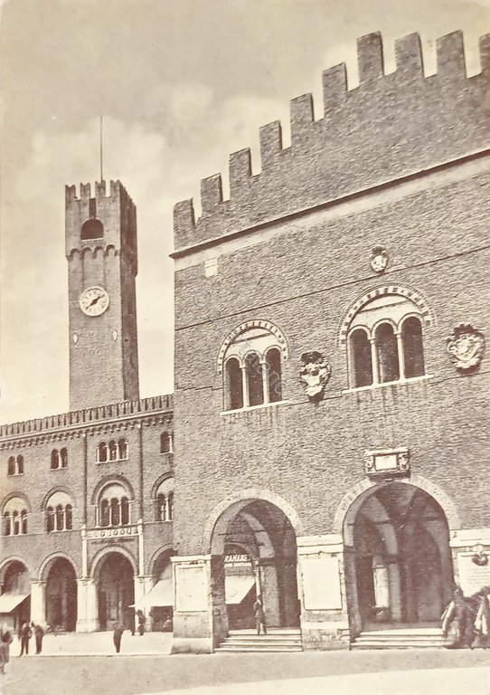 Cartolina - Treviso - Piazza dei Signori - 1960