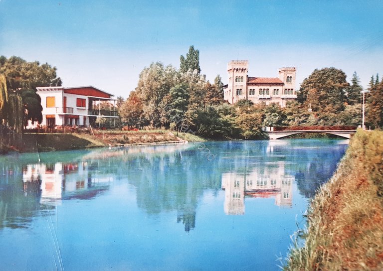 Cartolina - Treviso - Ponte Garibaldi e Castello Romano - …