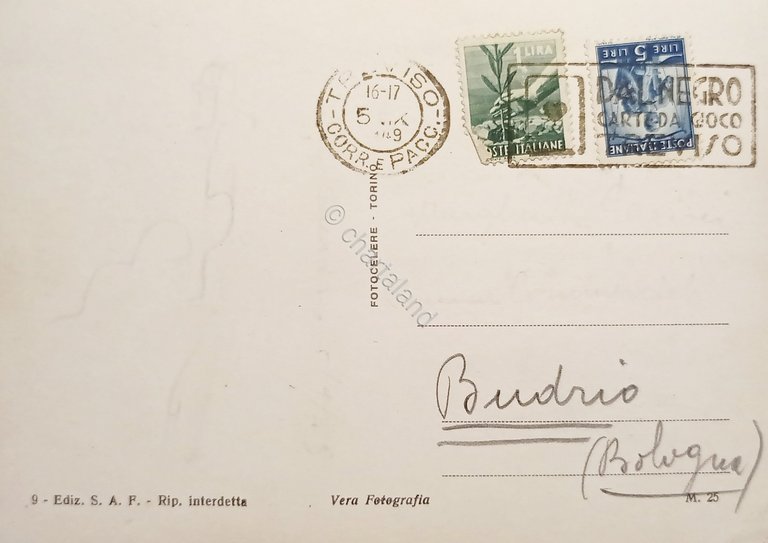 Cartolina - Treviso - Porta Calvi - 1949