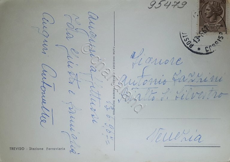 Cartolina - Treviso - Stazione Ferroviaria - 1967