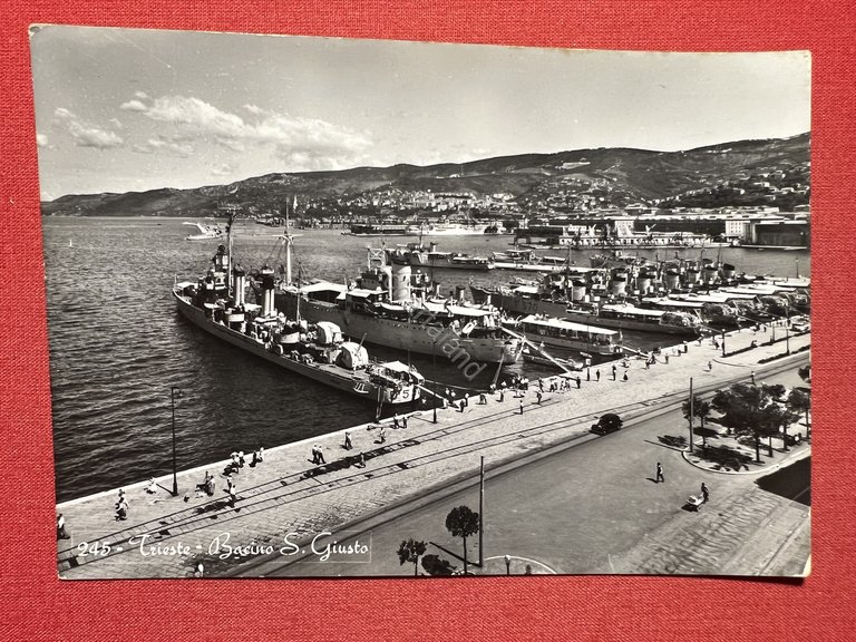Cartolina - Trieste - Bacino S. Giusto - 1967