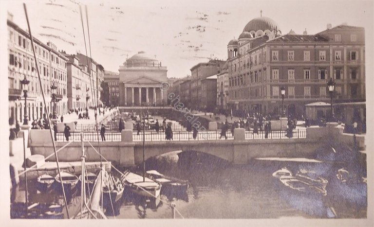 Cartolina - Trieste - Canal Grande del Nuovo Ponte - …