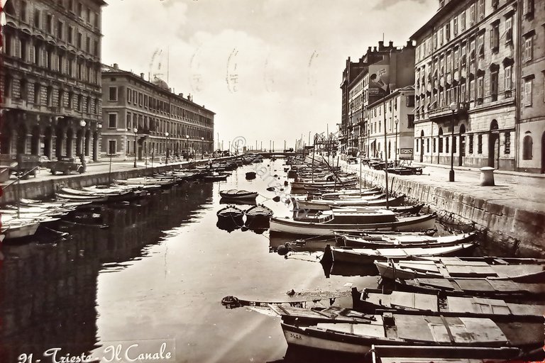 Cartolina - Trieste - Il Canale - 1956