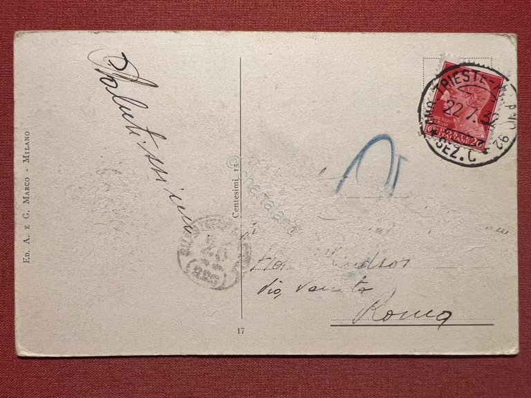 Cartolina - Trieste - Il Porto - 1932