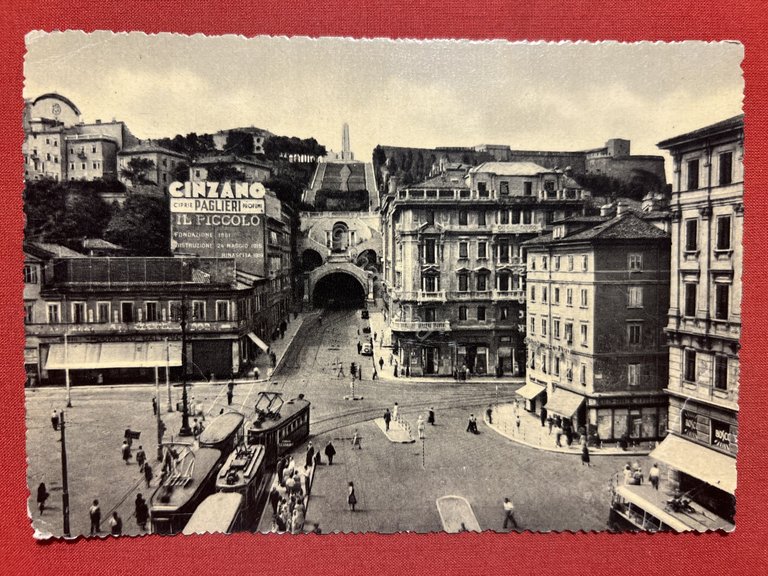 Cartolina - Trieste - Piazza C. Goldoni - 1952