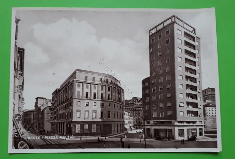 Cartolina - Trieste - Piazza Malta - 1960 ca. | Immagine Gallery 2