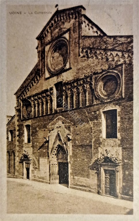 Cartolina - Udine - La Cattedrale - 1920