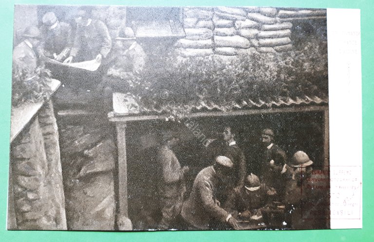 Cartolina - Un comando durante l'azione - 1917 ca.