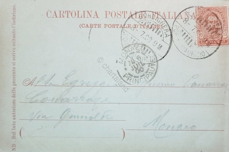 Cartolina - Un Saluto da Bordighera - La Plage - …