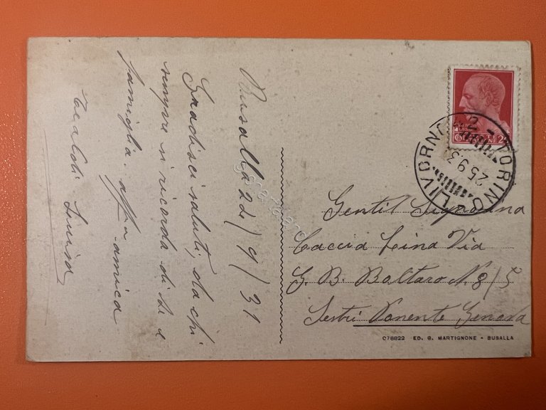 Cartolina - Un Saluto da Busalla ( Genova ) - …