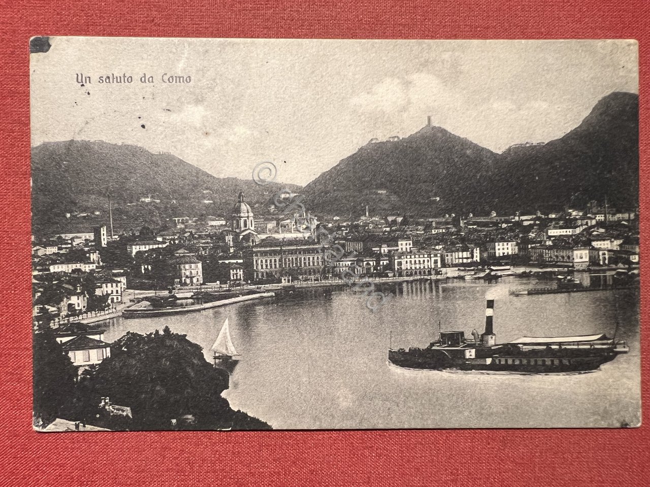 Cartolina - Un Saluto da Como - Panorama - 1915