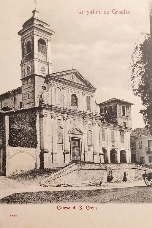 Cartolina - Un Saluto da Graglia - Chiesa di S. …