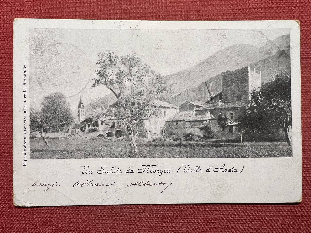 Cartolina - Un Saluto da Morgex ( Valle d'Aosta ) …