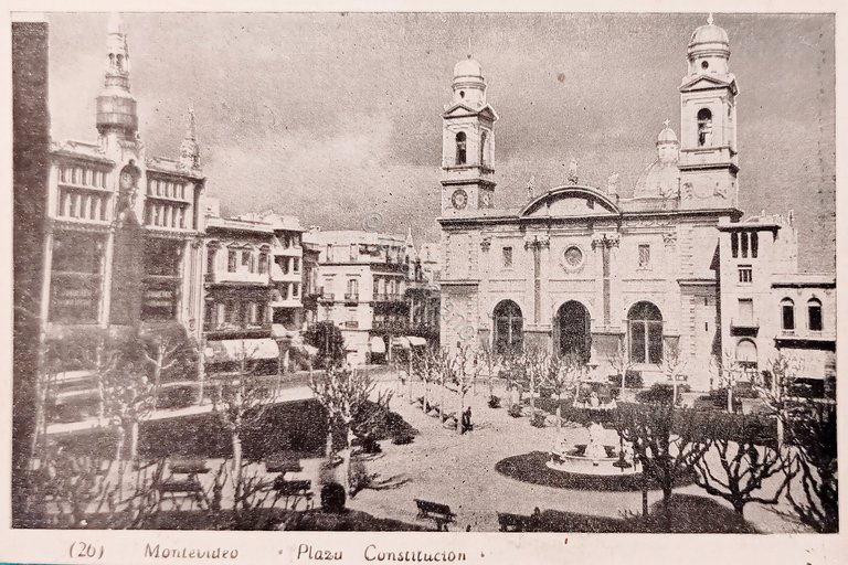 Cartolina - Uruguay - Montevideo - Plaza Constitucion - 1910 … | Immagine Gallery 2