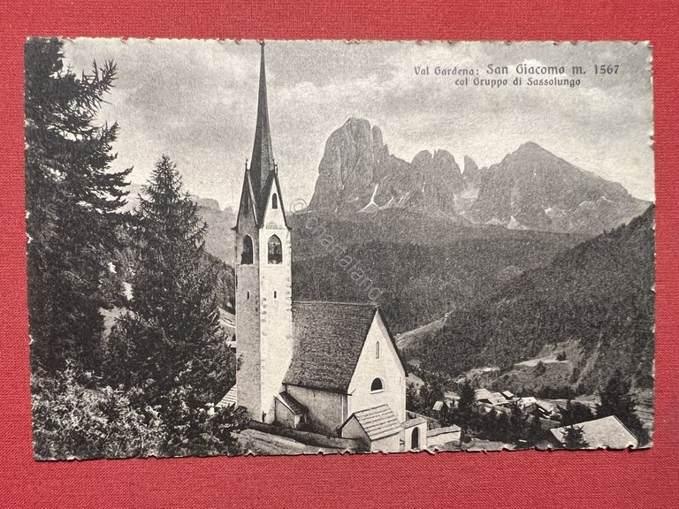 Cartolina - Val Gardena - San Giacomo con Gruppo di …