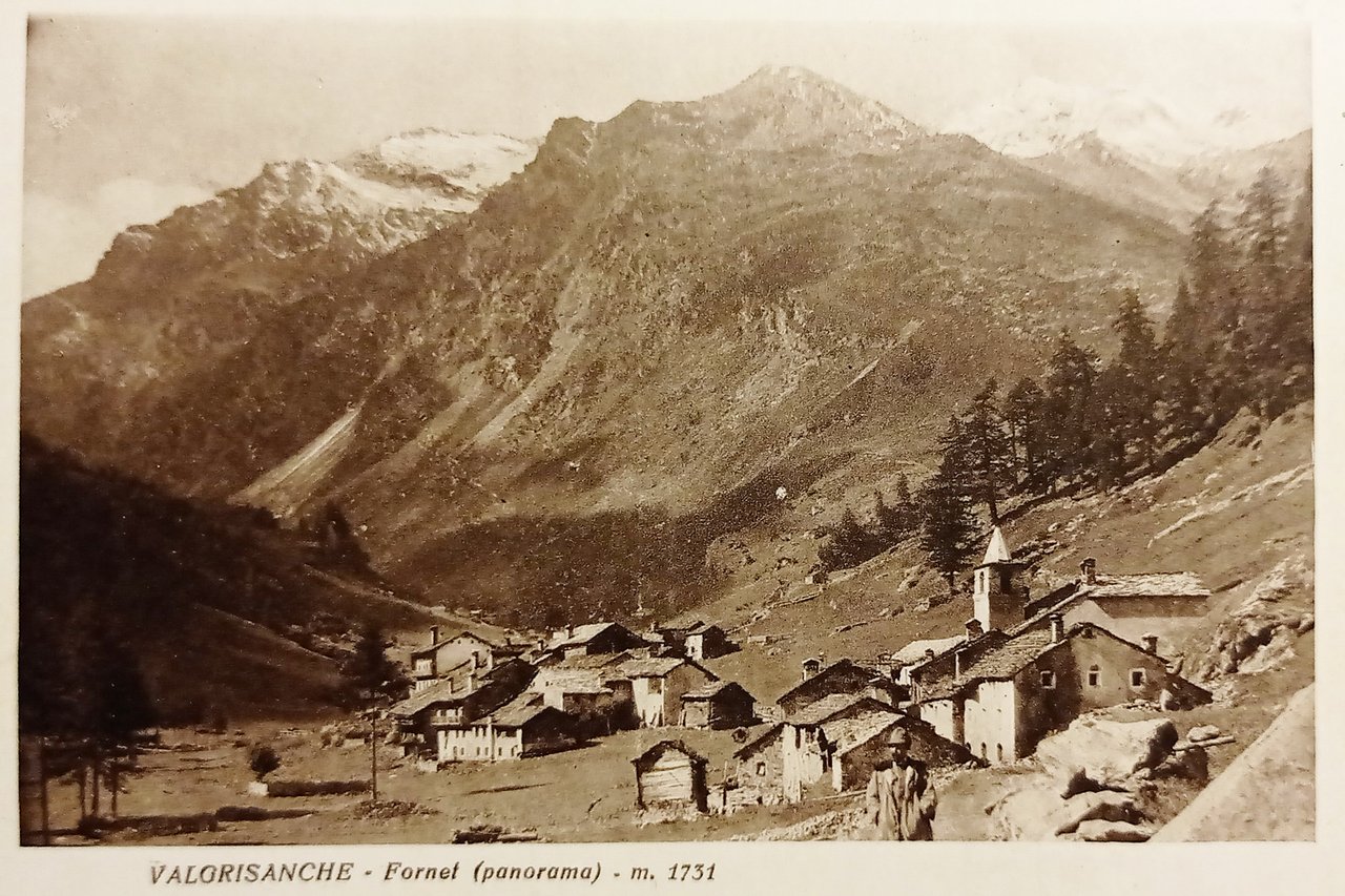 Cartolina - Valgrisenche - Fornet - Panorama - 1925 ca.