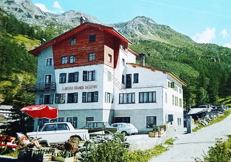 Cartolina - Valgrisenche ( Aosta ) - Albergo Grande Sassiere …