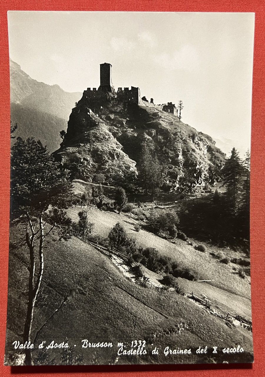 Cartolina - Valle d'Aosta - Brusson - Castello di Graines …