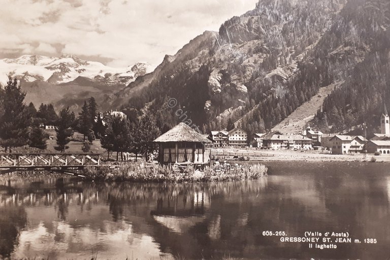 Cartolina - Valle d'Aosta - Gressoney St. Jean - Il …