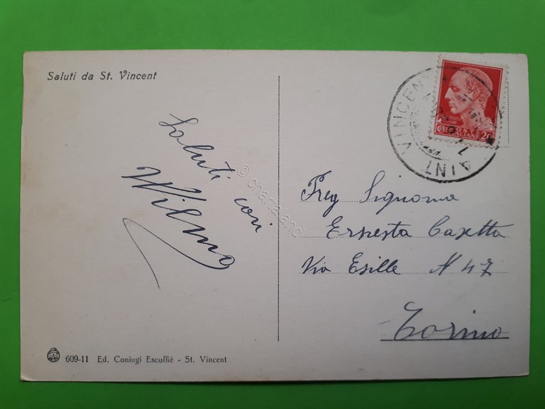 Cartolina - Valle d'Aosta - St. Vincent - Ponte delle …