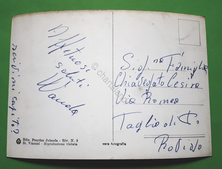 Cartolina - Valle d'Aosta - St. Vincent - Scorcio panoramico …