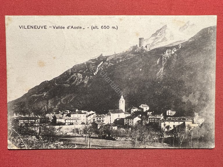 Cartolina - Valle d'Aosta - Villeneuve - 1918