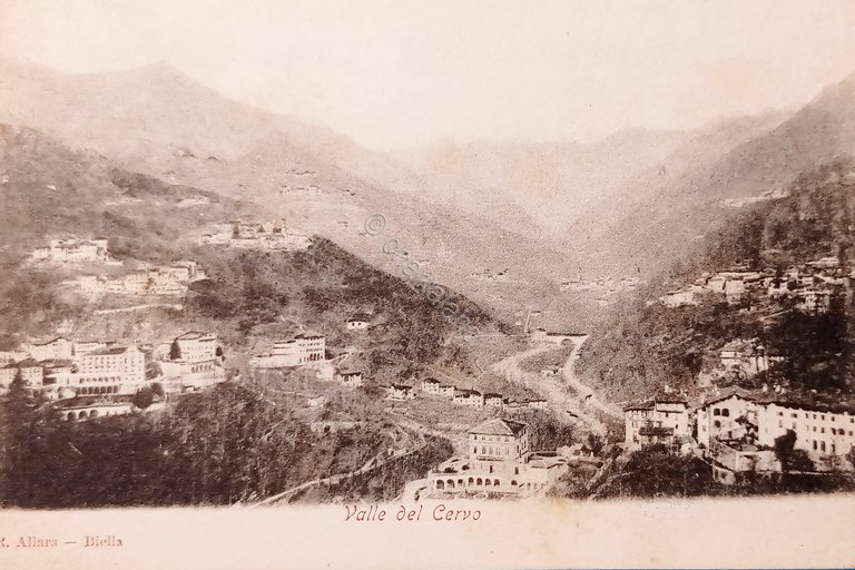 Cartolina - Valle del Cervo - 1900 ca. | Immagine Gallery 2