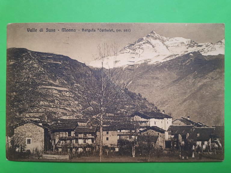 Cartolina - Valle di Susa - Meana - Borgata Corbolei …