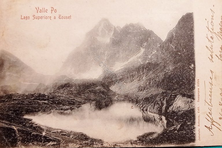 Cartolina - Valle Po - Lago Superiore a Touset - …